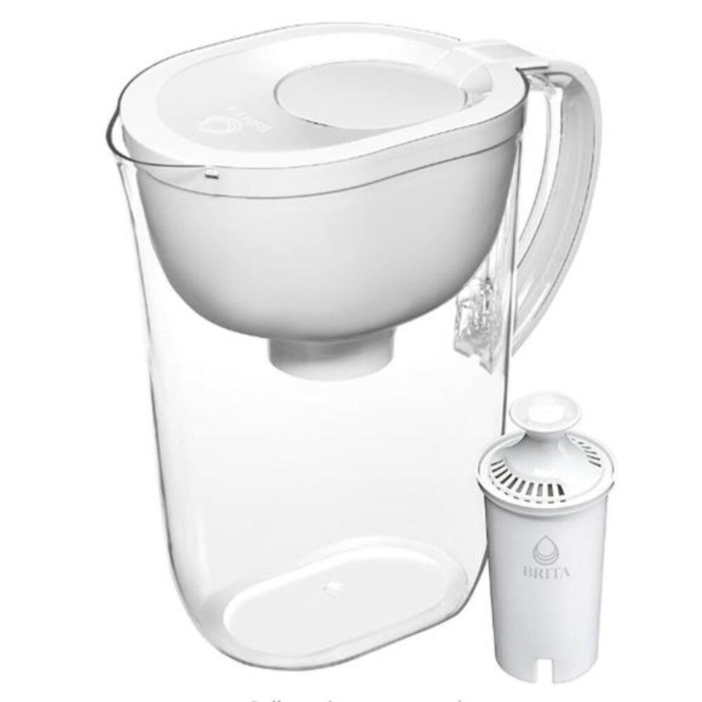 Brita Large Water Filter Pitcher, BPA-Free Replaces 1,800 Plastic Bottles a Year